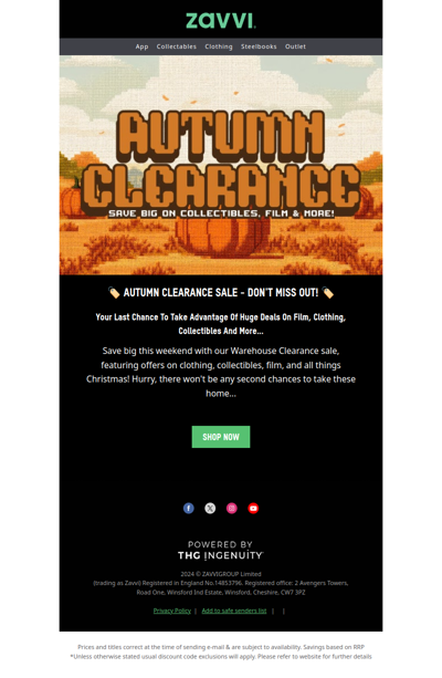🍂 Don't Miss Out - Autumn Clearance Sale Ends Soon! 🍂