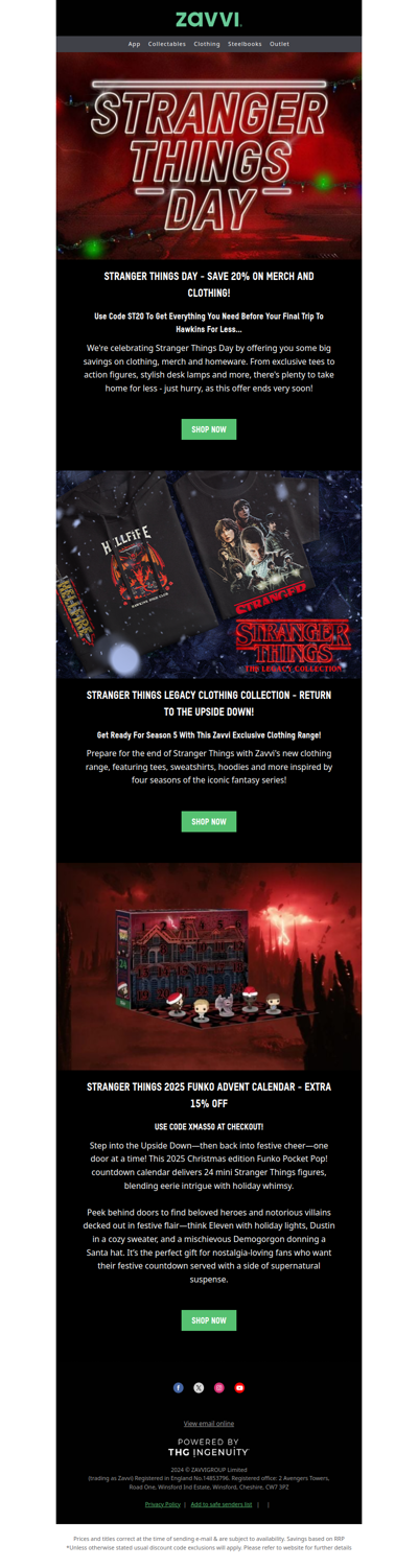 Stranger Things Day Is Here - Save 20% On Clothing & Merch!