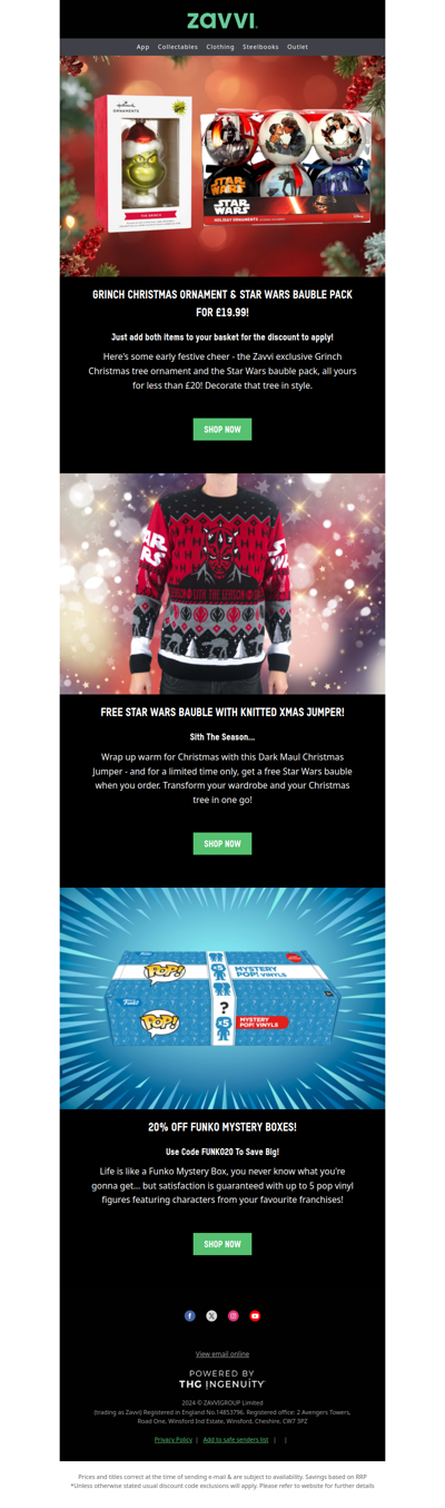 Stocking Filler Savings - Star Wars Xmas Gifts & Mystery Funko Packs!