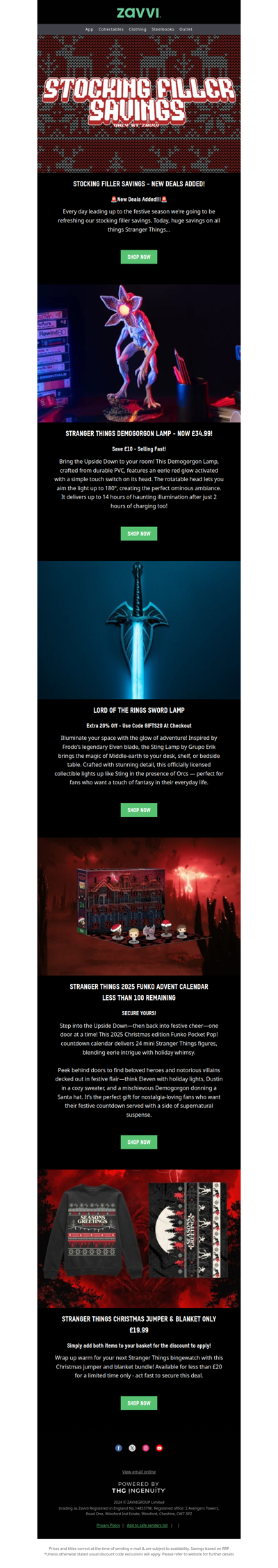 Stranger Things Demogorgon Lamp Just £34.99 + More Huge Offers!