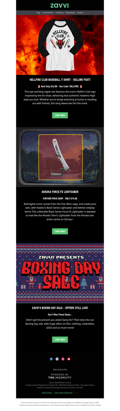 Are you Stranger Things ready? Hellfire Replica Only £12.99