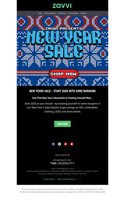 Happy New Year From Zavvi! | SALE