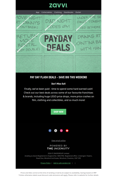 Payday Flash Sale! Treat Yourself This Weekend...