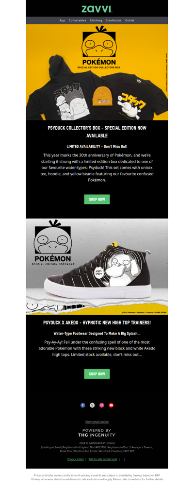 💥Pokémon Special-Edition Psyduck Collector's Box - Limited Availability!