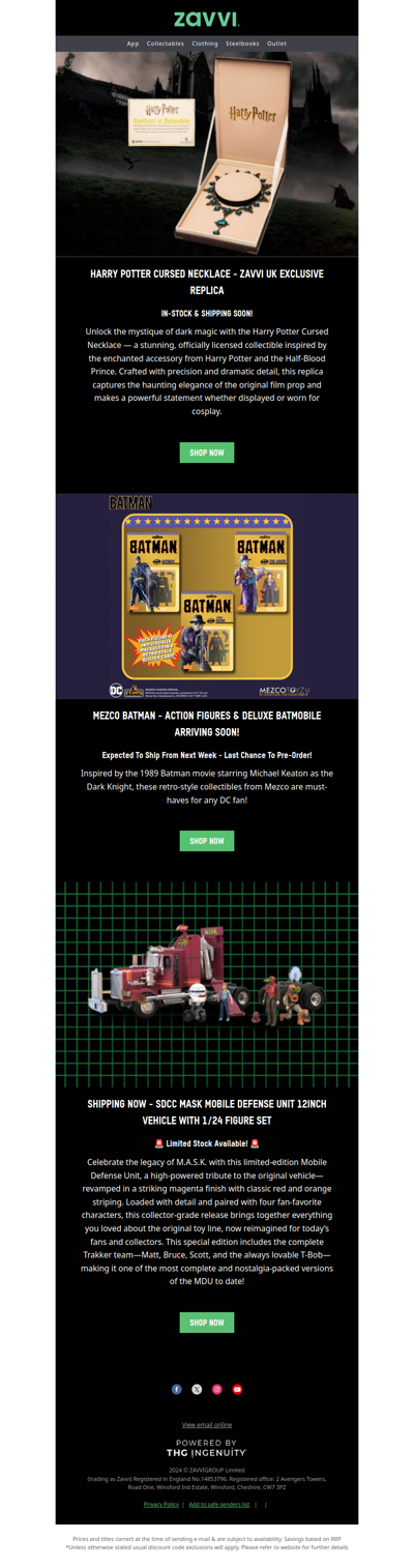 Harry Potter Cursed Necklace - Zavvi Exclusive Now In Stock!