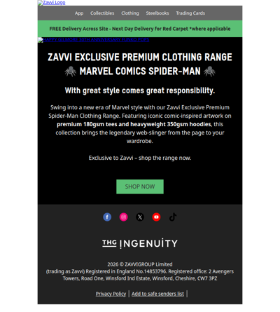 [ZAVVI EXCLUSIVE DROP] New Premium Spider-Man Clothing Range