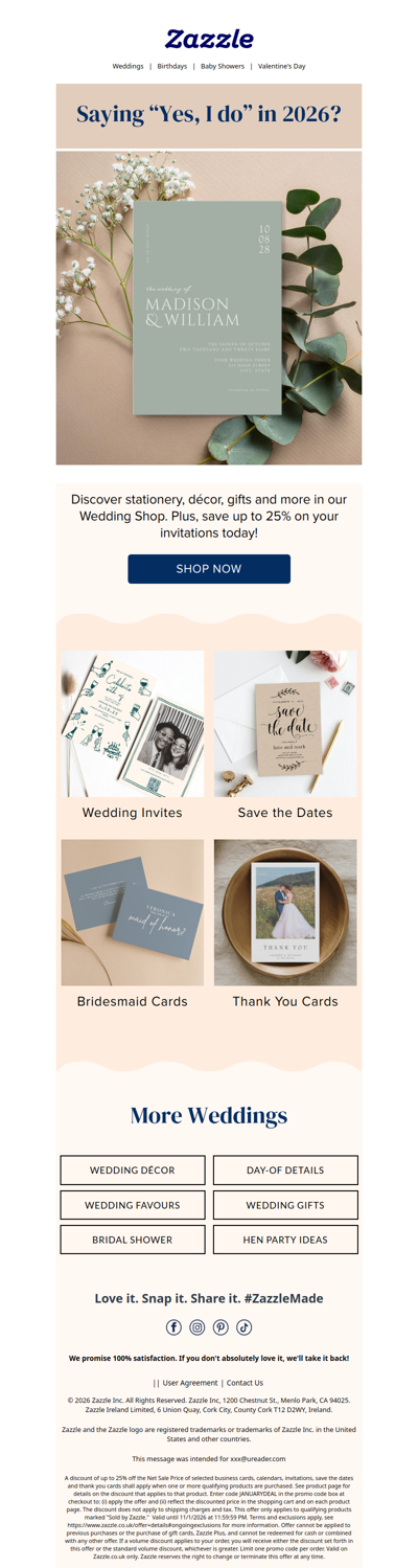 Your 2026 wedding starts here! 👰🤵