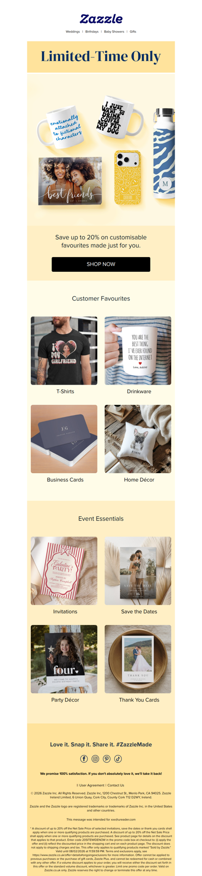 Today Only: Save 20% Inside 🙌