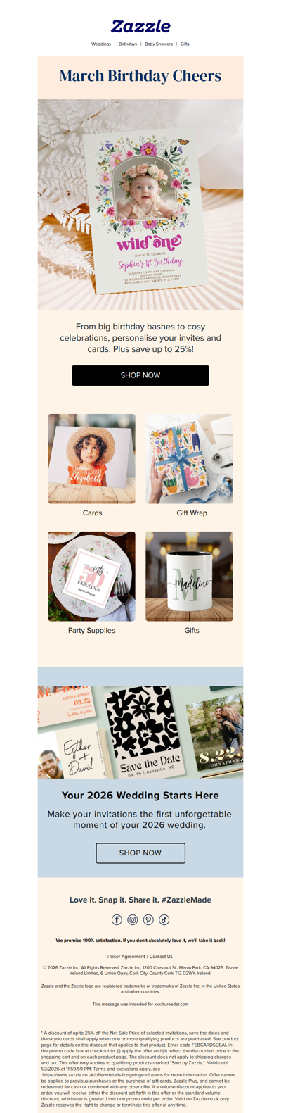 Got a March Birthday Coming Up? 🎈