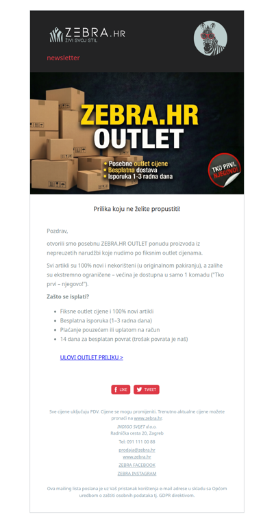 💪Tko prvi, njegovo: Ulovi Outlet ponudu