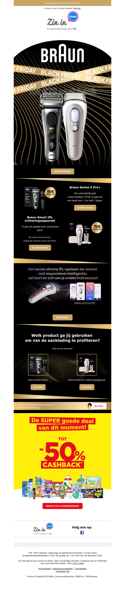 💥Black Friday: tot €70 cashback op Braun producten