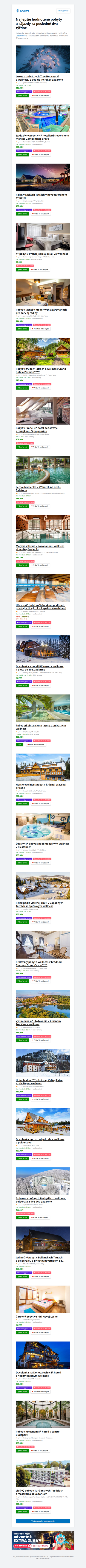 Najlepšie ponuky za posledné dva týždne ★ Luxus v unikátnych Tree Houses*** s wellness, 2 deti do 10 rokov zadarmo