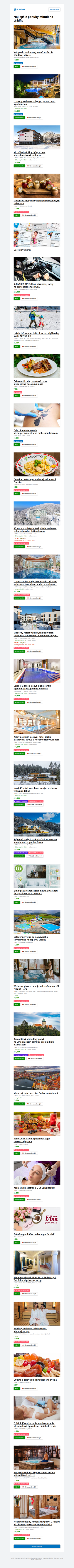 Najlepšie ponuky minulého týždňa ★ Vstupy do wellness aj s možnosťou 4-chodovej večere v Spa & Wellness hotel Fitak****