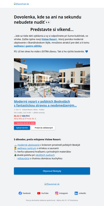 🎉 Len dnes: Luxusný rezort za TOP cenu pre celú rodinu!