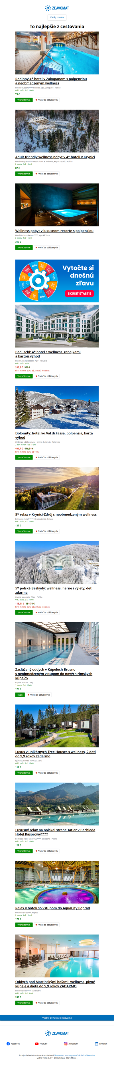 Čo tak vyraziť na výlet? Rodinný hotel so skvelými službami v prírode, no blízko centra: užite si 4* pobyt s neobmedzeným wellness
