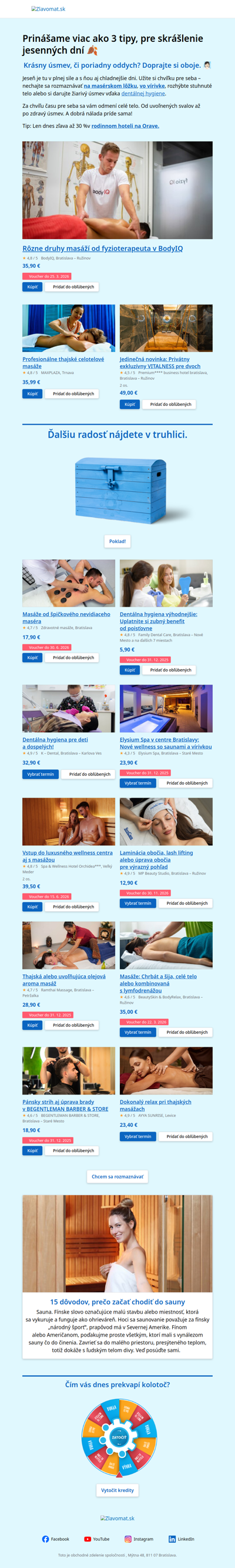 Október plný pohody 🌿 Prinášame vám tipy, ako zahodiť stres do koša