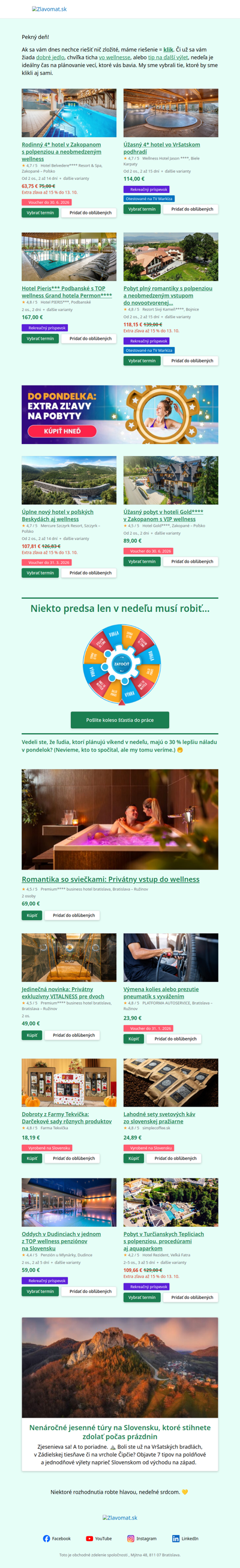 Kým sa varí obed, naplánujte si radosť