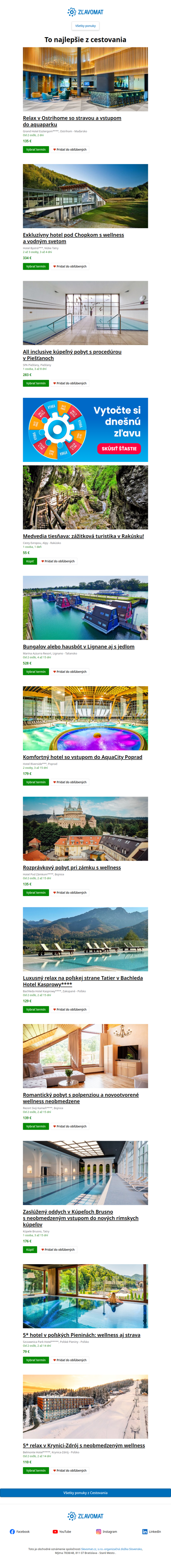 Čo tak vyraziť na výlet? Wellness pobyt: polpenzia, neobmedzený vstup do aquaparku aj zábavného centra pre deti a dospelých