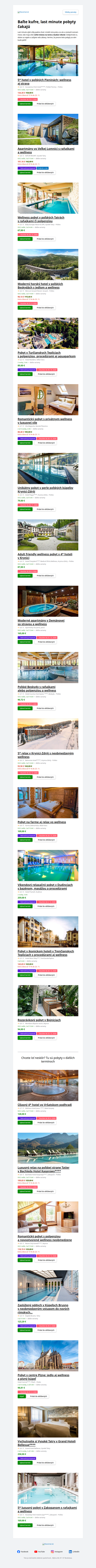 A sú tu! Voľné kapacity na tento aj budúci víkend