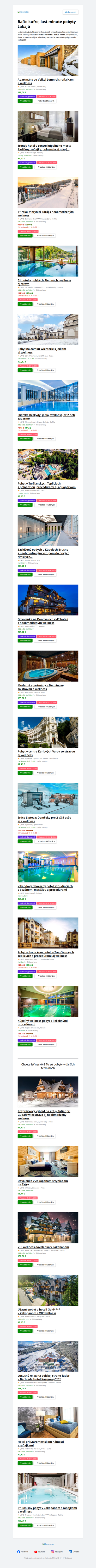 Víkend v prírode či wellness? Máme!