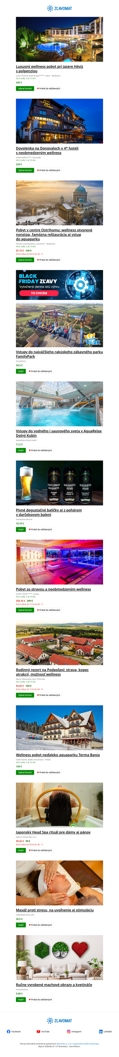 Najlepšie ponuky minulého týždňa ★ Luxusný pobyt v blízkosti termálneho jazera s neobmedzeným vstupom do wellness