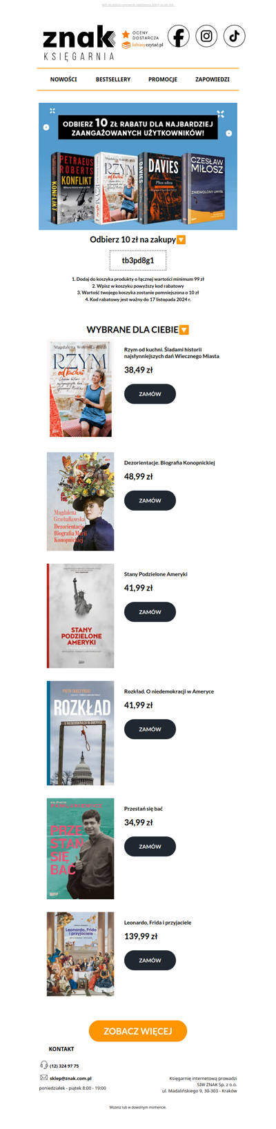 Sprawdź nasze bestsellery i odbierz 10 zł rabatu📚