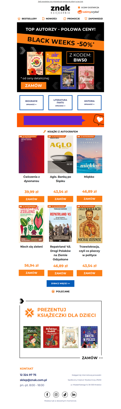 Black Weeks: książki Twoich ulubionych autorów w supercenach! ⚫📚