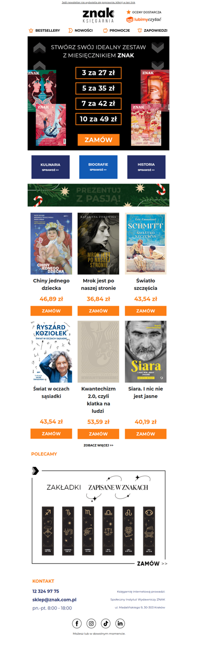 BLACK WEEKS: zestaw z Miesięcznikiem ZNAK w supercenie! 📚⚫