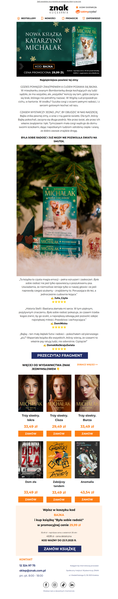 Wielki powrót Katarzyny Michalak 📚⭐