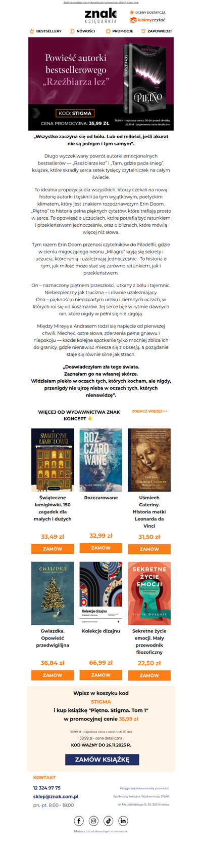 Nowa powieść autorki bestsellerowego „Rzeźbiarza łez” 🌌