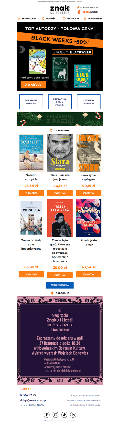 Hitowi autorzy? Tylko na naszych Black Weeks! ⚫✍️