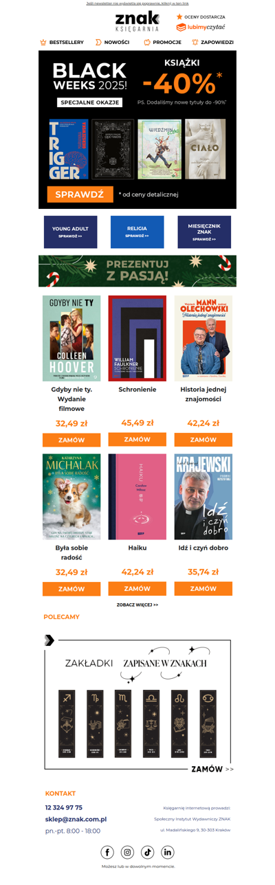 Nowe książki dodane na BLACK WEEKS ⚫