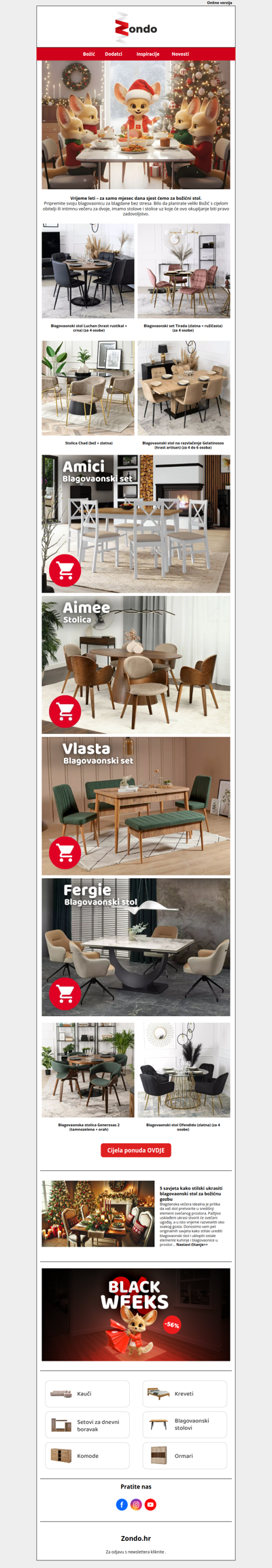 🎄 Još samo mjesec do Božića – pripremite stol za svoje najmilije