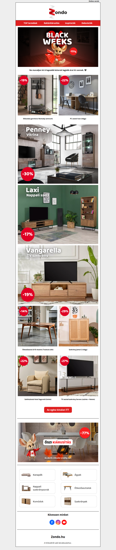 ⚡ Black Weeks: Az árak csökkennek, a stílus emelkedik!