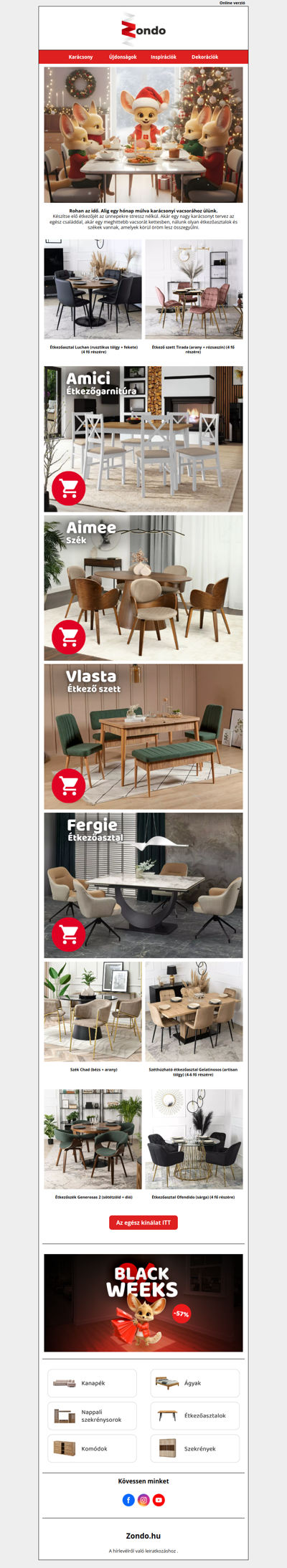 🎄 Egy hónap karácsonyig. Terítsen meg mindenkinek, akit szeret