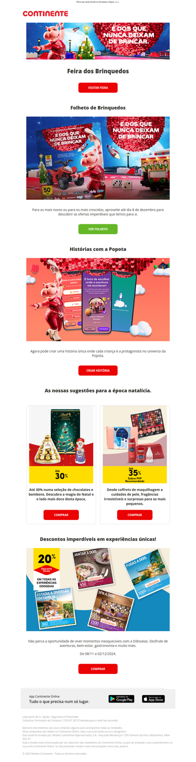 Aproveite 60% na 2ª unidade de BRINQUEDOS! Exclusivo online.