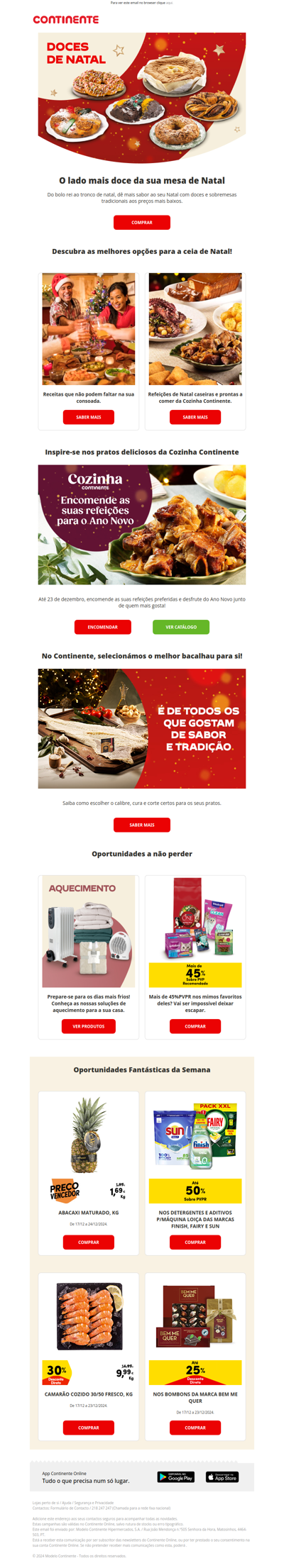 Celebre o Natal com doçaria tradicional aos preços mais baixos