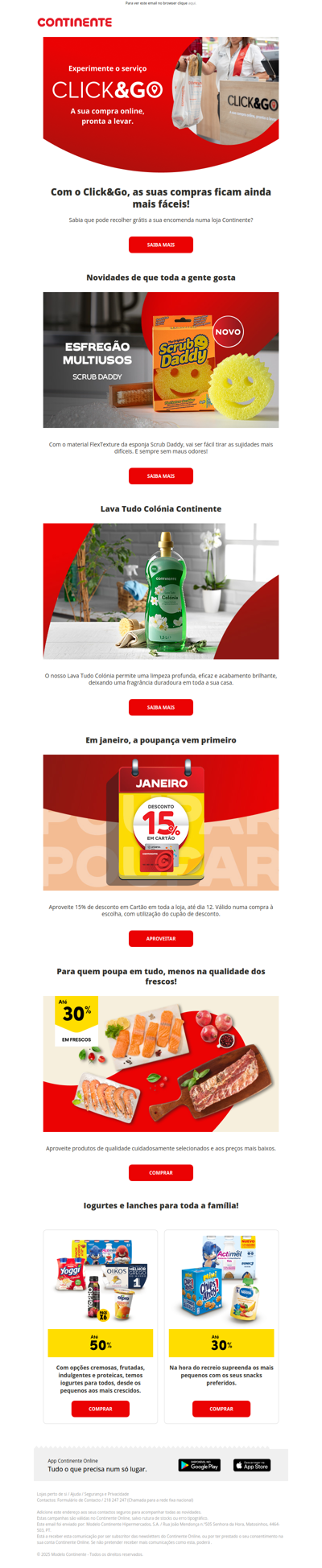 Já conhece o Click&Go? Entrega Grátis em Loja