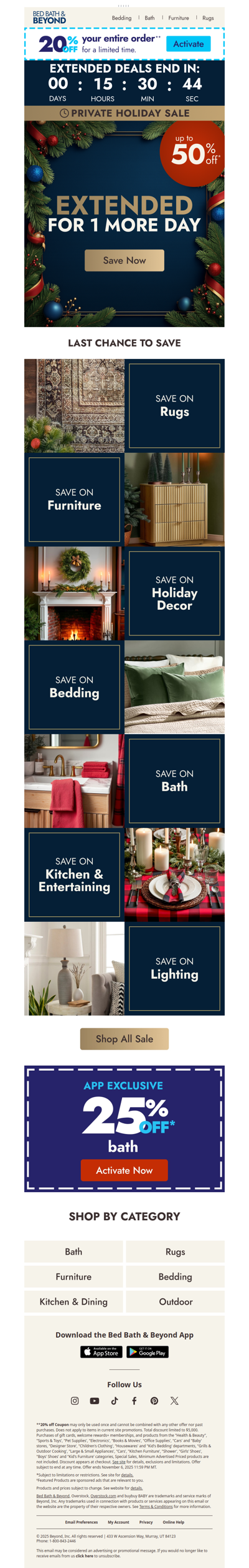 EXTENDED: Up to 50% off holiday savings ✨