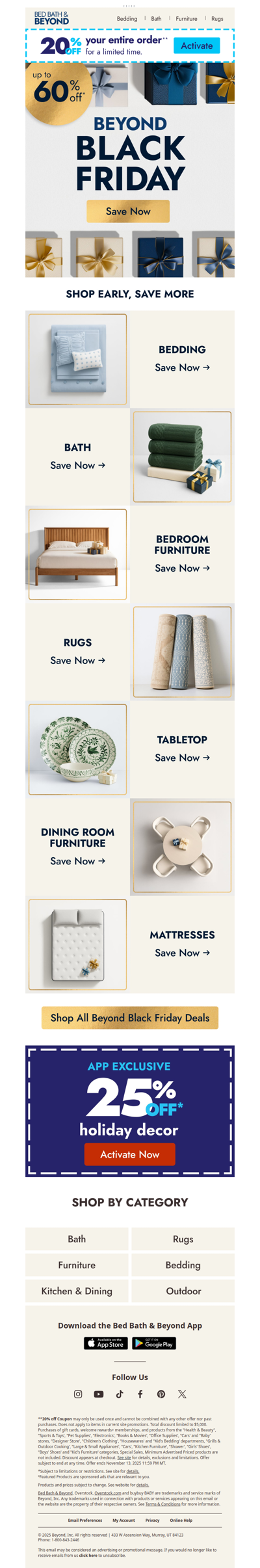 Beyond Black Friday: Up to 60% off 🎁