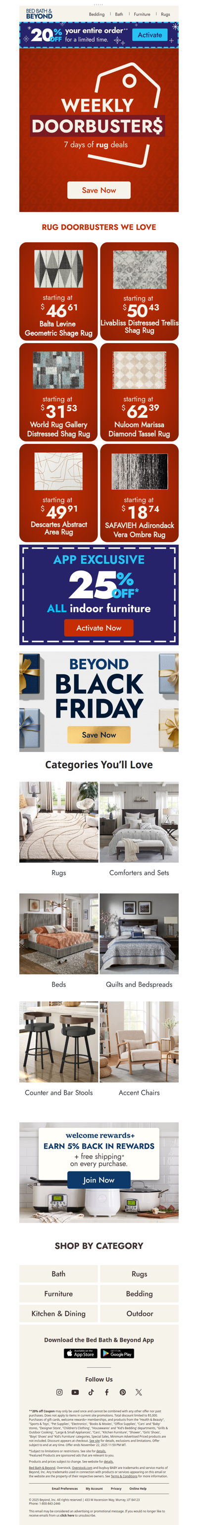 Weekly rug doorbusters 🏷