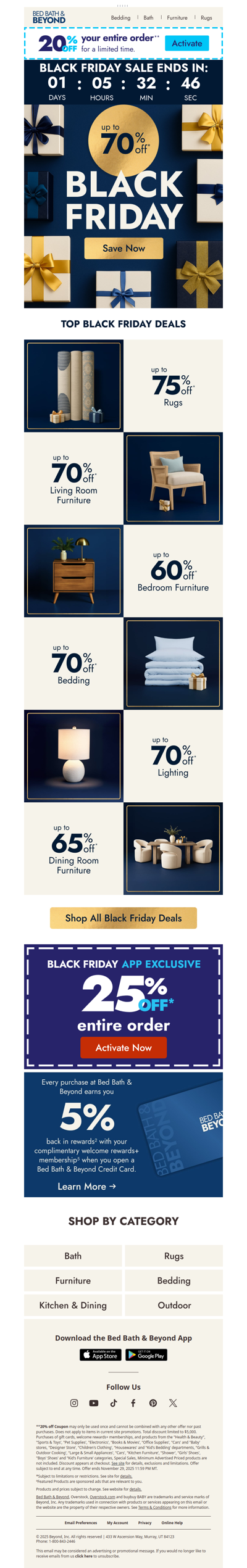 Black Friday STARTS NOW with up to 70% off 🔥