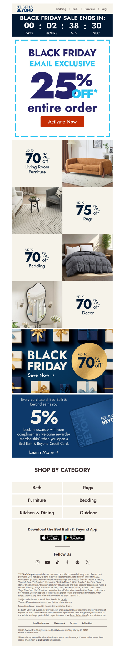 NEW Deal Alert—25% off your entire order