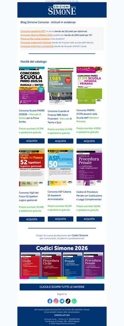 Concorsi del momento e novità - Edizioni Simone