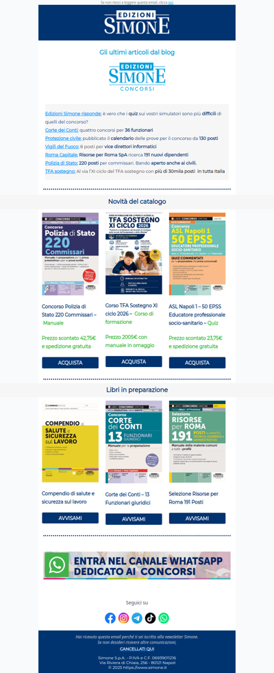 Concorsi del momento e novità - Edizioni Simone